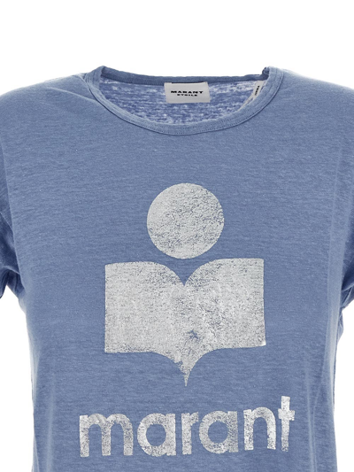Shop Isabel Marant Étoile Koldi T-shirt In Blue