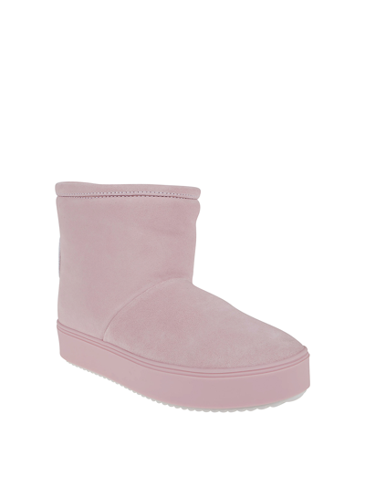 Shop Chiara Ferragni Eyelike Embroidered Logo Ankle Boots In Pink