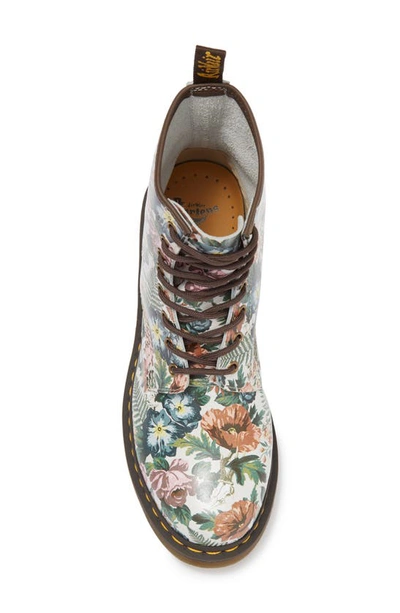 Shop Dr. Martens' 1460 Floral Combat Boot In English Garden Backhand