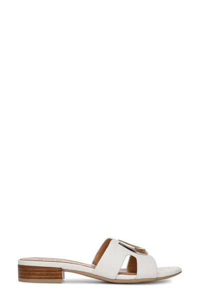 Shop Naturalizer Misty Slide Sandal In White Leather