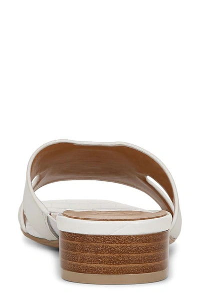 Shop Naturalizer Misty Slide Sandal In White Leather