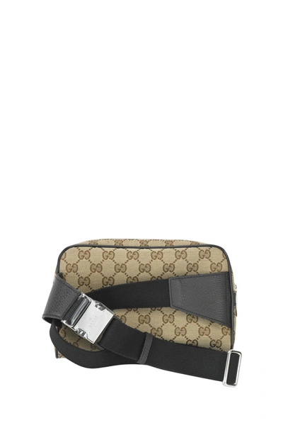 Shop Gucci Belt Bag With Brown Gg Fabric And Leather