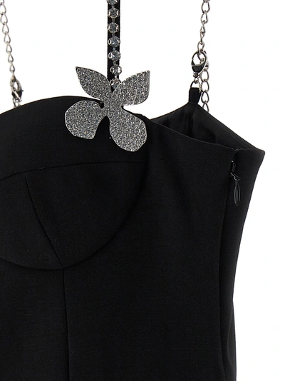 Shop Area Butterfly Crystal Mini Dresses Black