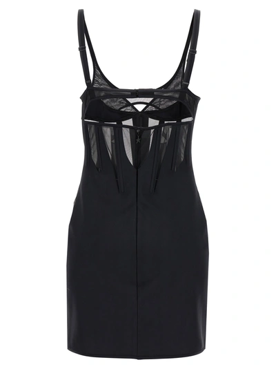 Shop Mugler Corset Dresses Black