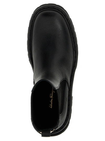 Shop Ferragamo Oderico Boots, Ankle Boots Black