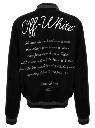 Shop Off-white Varsity Casual Jackets, Parka White/black