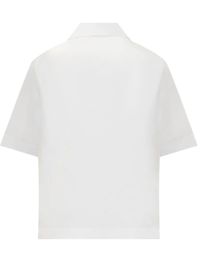 Shop Givenchy Hawaiian Shirt In Poplin In White