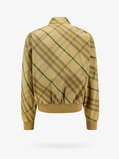 Shop Burberry Man Jacket Man Yellow Jackets In Multicolor
