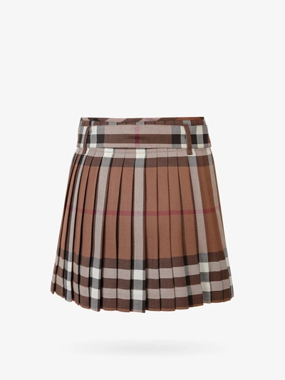 Shop Burberry Woman Micaela Woman Brown Skirts