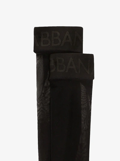 Shop Dolce & Gabbana Woman Stockings Woman Black Socks