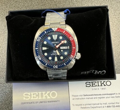 Pre-owned Seiko Prospex Turtle Padi 24 Jewels Automatic Men's Watch Srpe99 Made In Japan