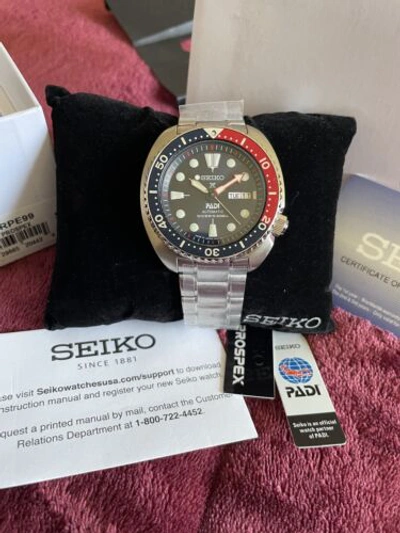 Pre-owned Seiko Prospex Turtle Padi 24 Jewels Automatic Men's Watch Srpe99 Made In Japan