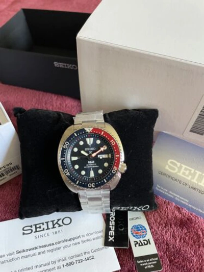 Pre-owned Seiko Prospex Turtle Padi 24 Jewels Automatic Men's Watch Srpe99 Made In Japan
