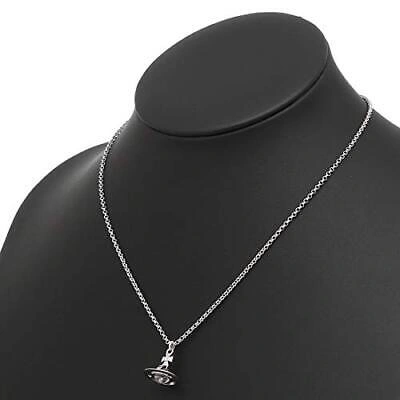 Pre-owned Vivienne Westwood 63020098 W004 Necklace Petite Orb Pendant Silver Women Men