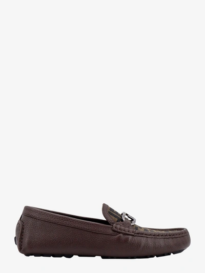 Shop Fendi Man Driver O'lock Man Brown Sneakers