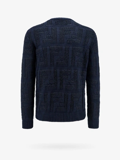 Shop Fendi Man Sweater Man Black Knitwear