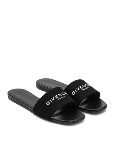 Shop Givenchy Women Low Black Canvas Sandal