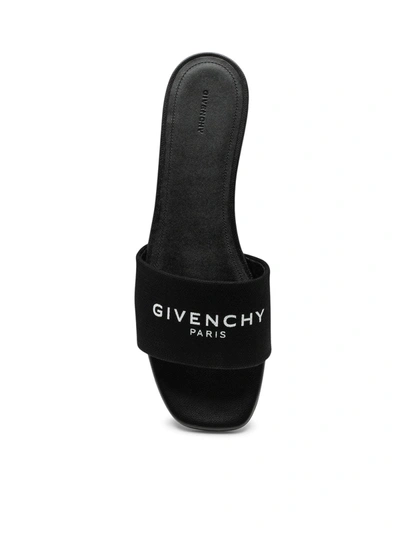 Shop Givenchy Women Low Black Canvas Sandal