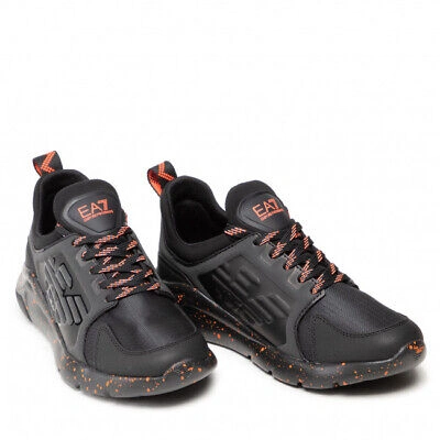 Pre-owned Ea7 Shoes Sneaker Emporio Armani  Man Sz. Us 9 X8x057xk217 Q217 Black
