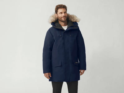 Pre-owned Canada Goose Langford Parka Heritage, Size: M, Color: Atlantic Navy In Blue