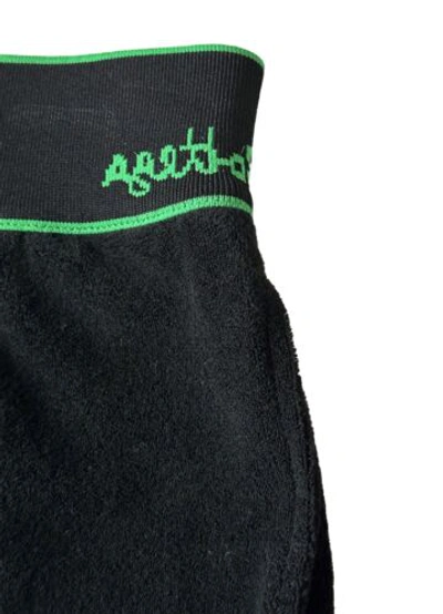 Pre-owned Bottega Veneta Men's Medium Weight Toweling Shorts Black Medium 702425 $800