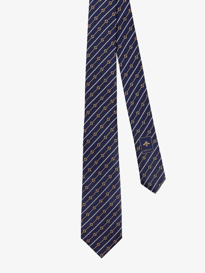 Shop Gucci Man Tie Man Blue Bowties E Ties