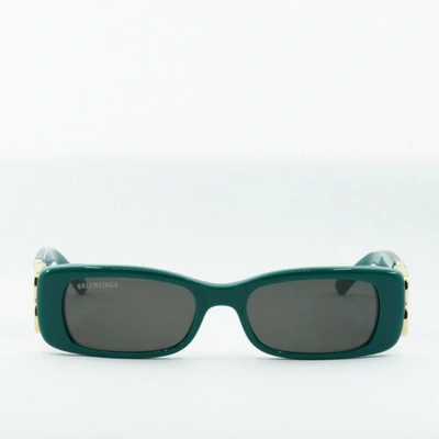 Pre-owned Balenciaga Bb0096s 006 Green/gray 51-18-130 Sunglasses