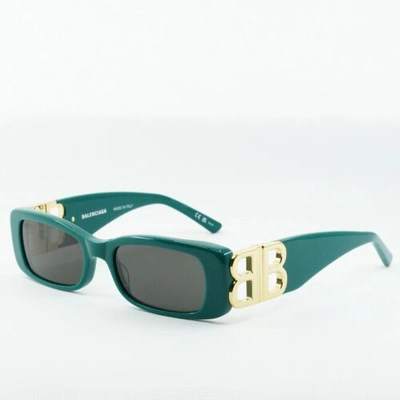 Pre-owned Balenciaga Bb0096s 006 Green/gray 51-18-130 Sunglasses