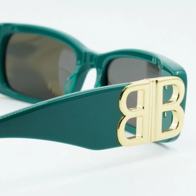 Pre-owned Balenciaga Bb0096s 006 Green/gray 51-18-130 Sunglasses