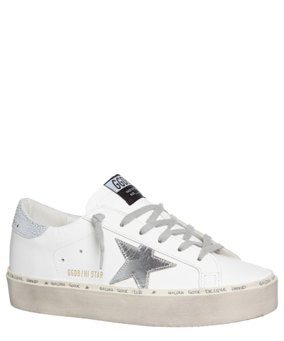Pre-owned Golden Goose Sneakers Women Hi Star Gwf00118.f000329.80185 White - Silver Shoes