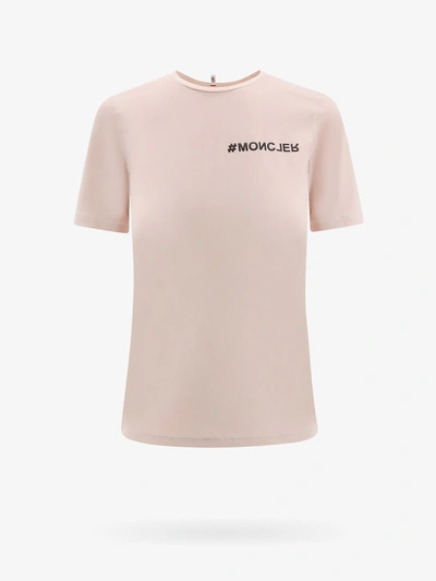 Shop Moncler Grenoble Woman T-shirt Woman Pink T-shirts