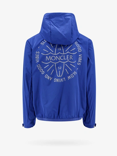 Shop Moncler Man Clapier Man Blue Jackets