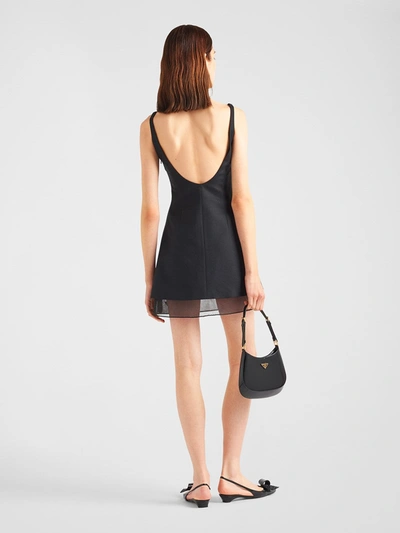 Shop Prada Women Wool Mini Dress In Black