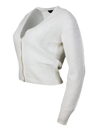 Shop Fabiana Filippi Sweaters In Cream