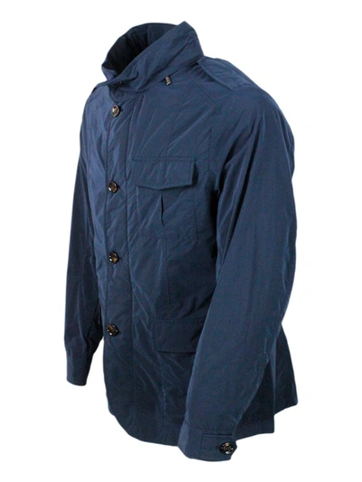 Shop Moorer Jackets In Blue