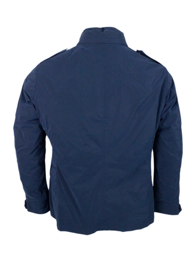 Shop Moorer Jackets In Blue