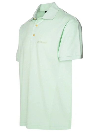 Shop Palm Angels Polo Shirt In Green