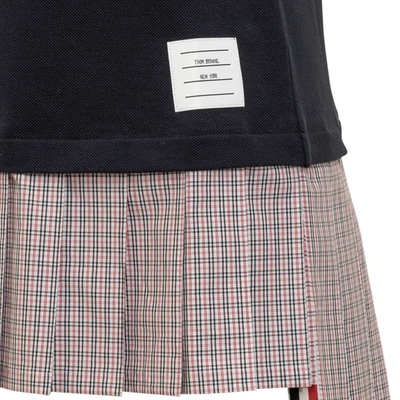 Shop Thom Browne Polo Dress In Navy