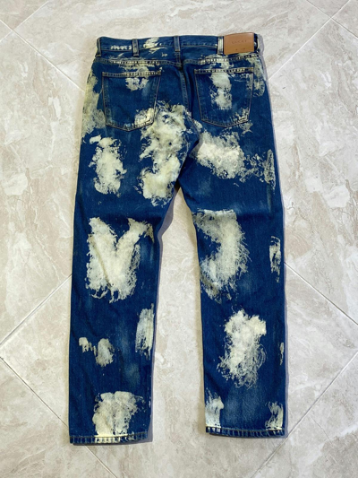 Pre-owned Gucci Jeans With White Spots In Blue