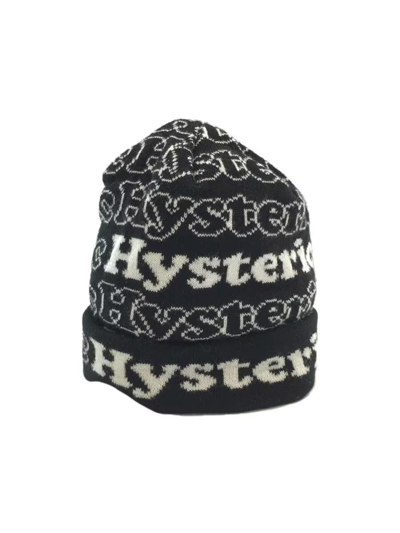 Pre-owned Hysteric Glamour "hysteric" Knit Beanie In Black