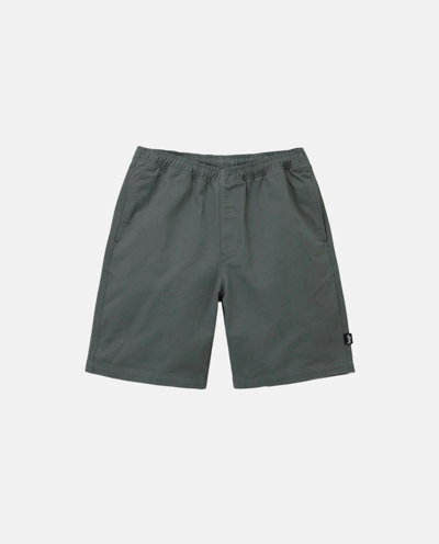 Pre-owned Stussy Stüssy Brushed Cotton Beach Short-sage