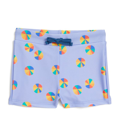 Shop The Bonnie Mob Beachball Swim Shorts (0-24 Months) In Blue
