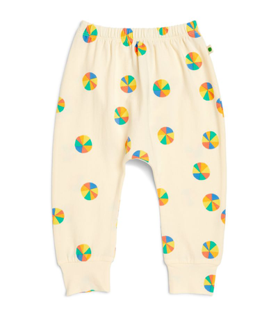 Shop The Bonnie Mob Organic Cotton-blend Rainbow Parasol Trousers (6-24 Months) In Multi