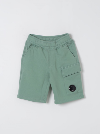 Shop C.p. Company Shorts  Kids Color Green