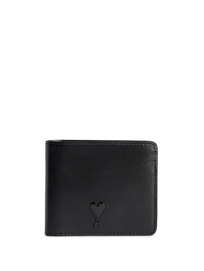 Shop Ami Alexandre Mattiussi Ami Paris Small Leather Goods In Black/001