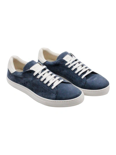 Shop Barba Napoli Sneakers In Clear Blue