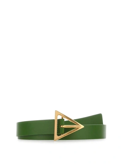 Shop Bottega Veneta Triangle Belt Accessories In Green