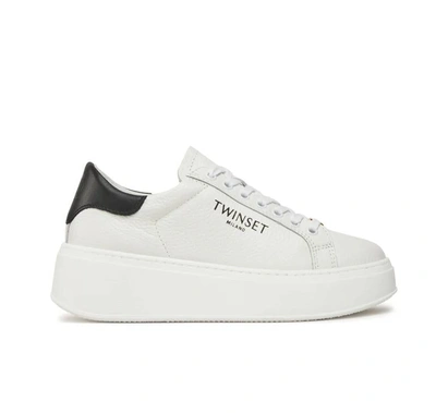 Shop Twinset Twin-set Sneakers In White