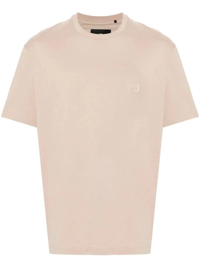 Shop Y-3 Logo Print T-shirt Clothing In Brown