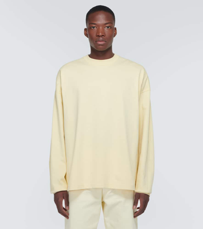 Shop Bottega Veneta Oversized Cotton Jersey T-shirt In Yellow